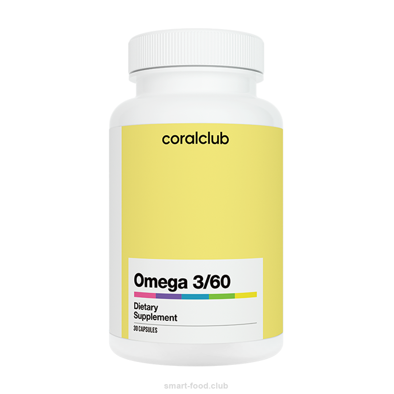Schuine streep bros Waarschuwing Omega 3/60 | 30 capsules | Coral Club | Price | Consultation - Independent  Distributor Coral Club | Coral Club International