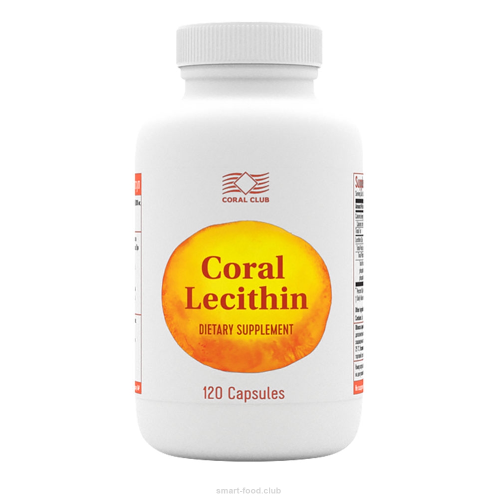 coral lecithin dietary supplement 120 capsules