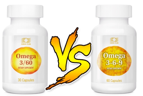 В чем отличие между «Omega 3/60» и «Omega 3-6-9»? chto luchshe